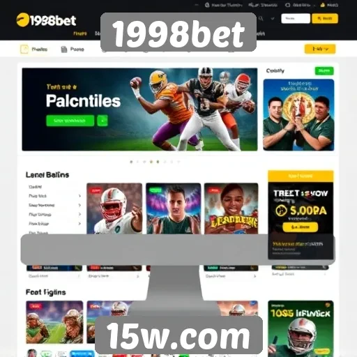 Interface e usabilidade do site 1998bet